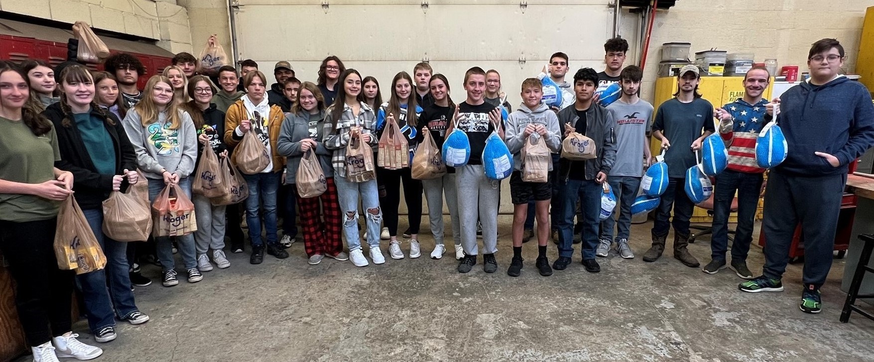 Thanksgiving donation to families